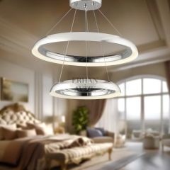 EASD-256 2 Katlı 60’lık Krom LED Avize