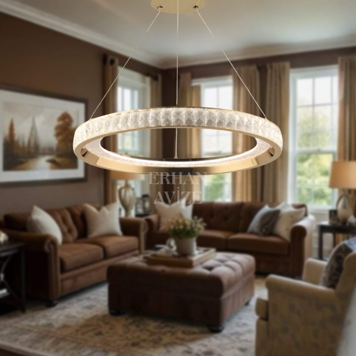 EASD-259 60’lık Kristal Gold LED Avize