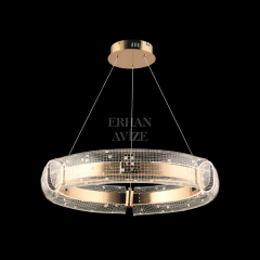 EASD-283 60’lık Yuvarlak Gold LED Avize