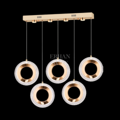 EASD-231 YM 5’li Sıralı Gold LED Avize