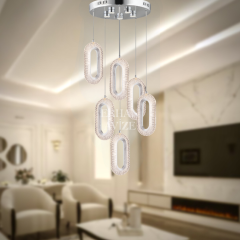EASD-230 6’lı Sarkıt Krom LED Avize