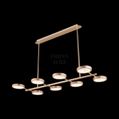 EASD-234 YM 8’li Sarkıt Gold LED Avize