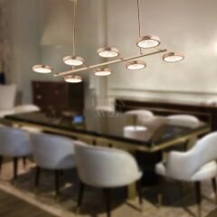 EASD-234 YM 8’li Sarkıt Gold LED Avize