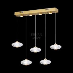 EASD-247 YM 5’li Sıralı Gold LED Avize