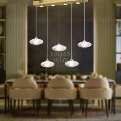 EASD-247 YM 5’li Sıralı Gold LED Avize